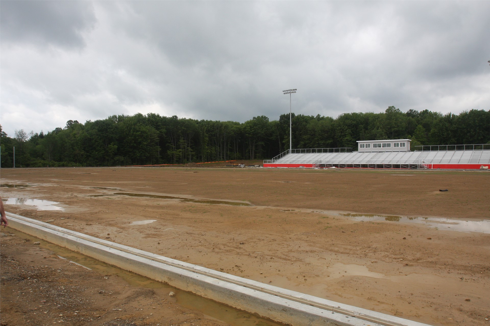 View of home side from the northeast corner of the track