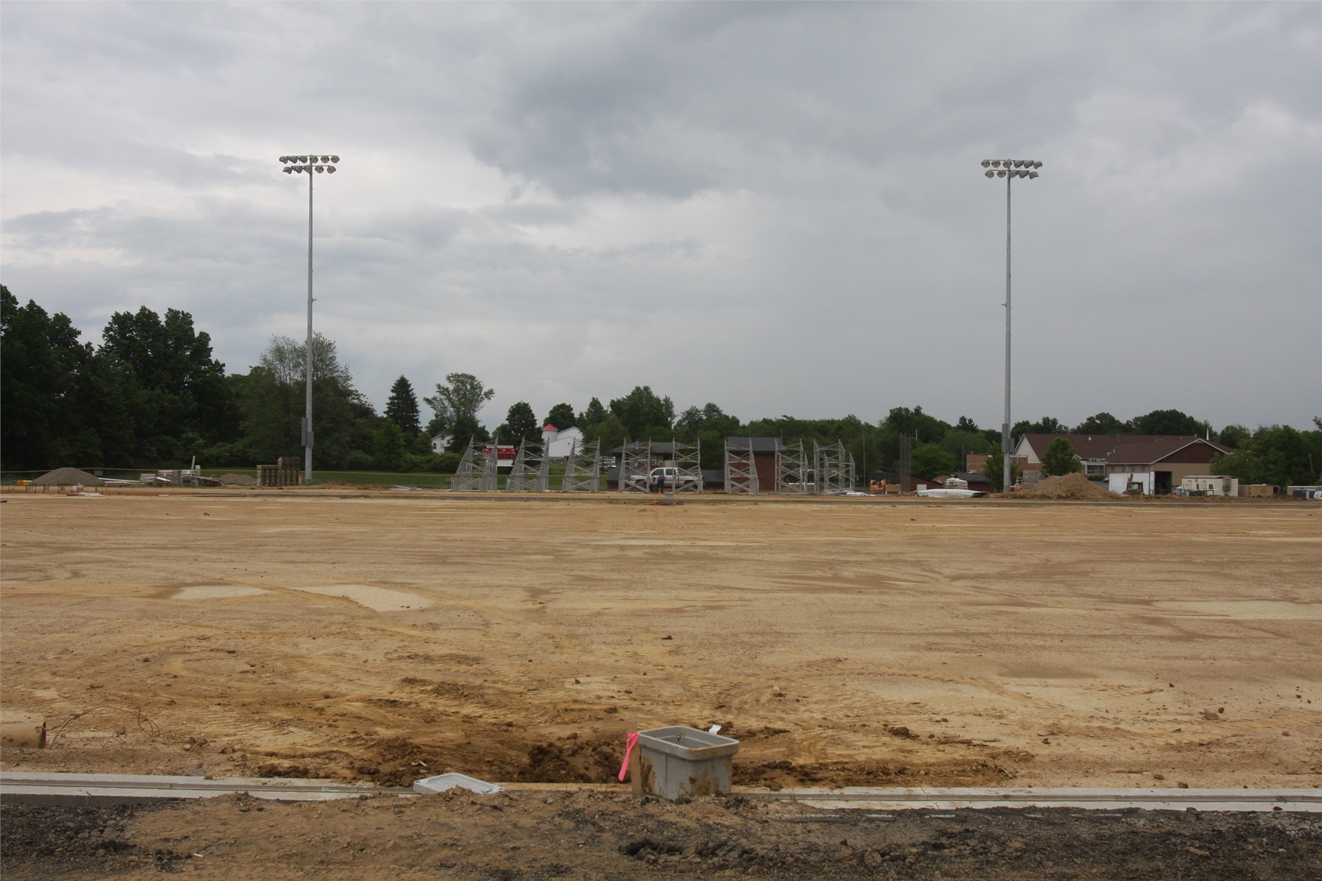 Start of the visitor stands, photo taken at 50 yard line from home side
