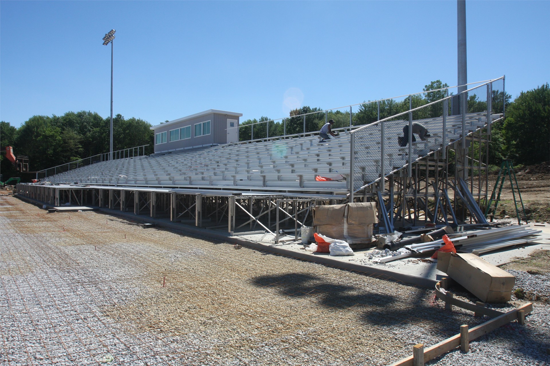 Home stands are being installed