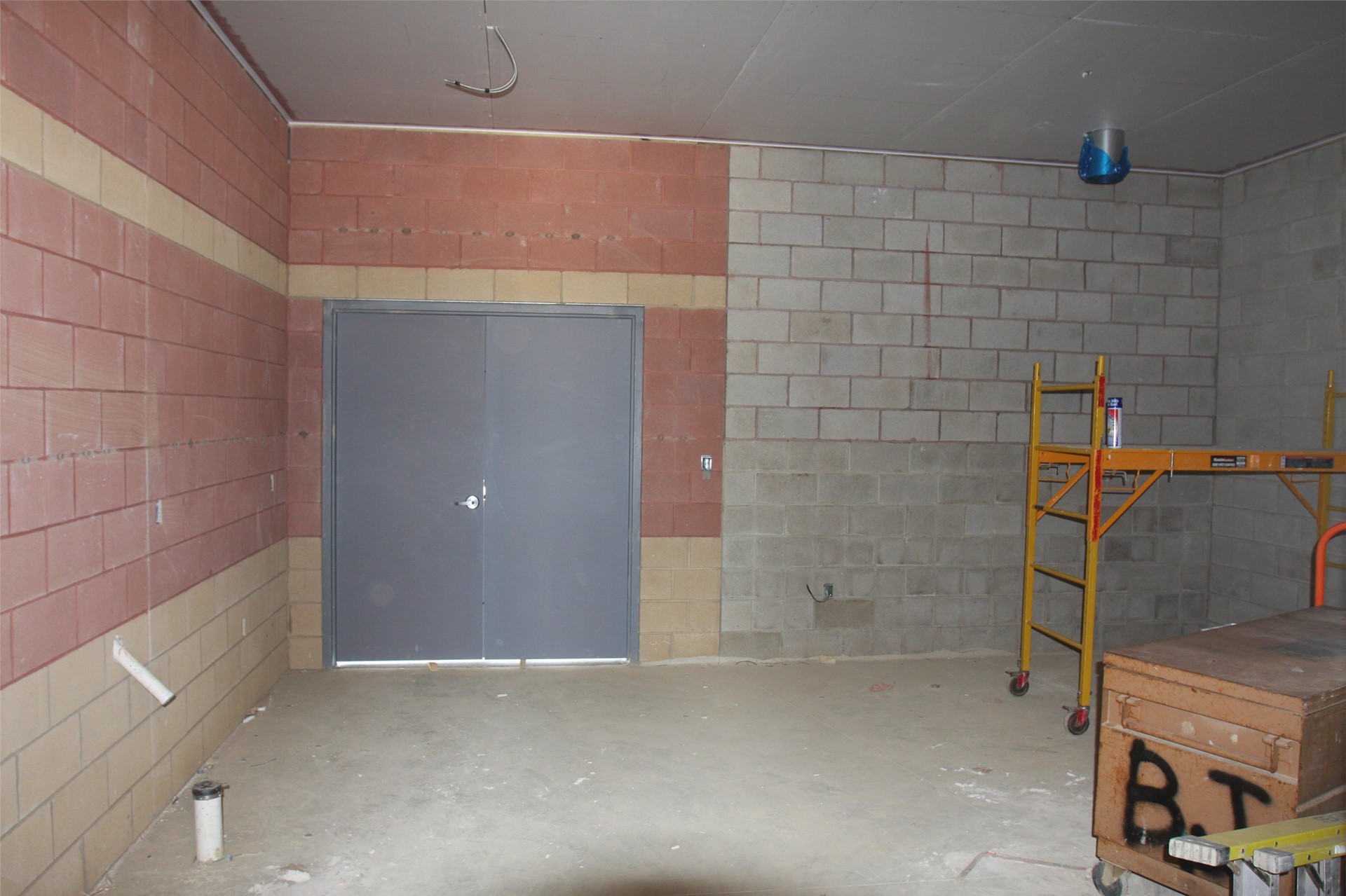 The storage area for the concession stand