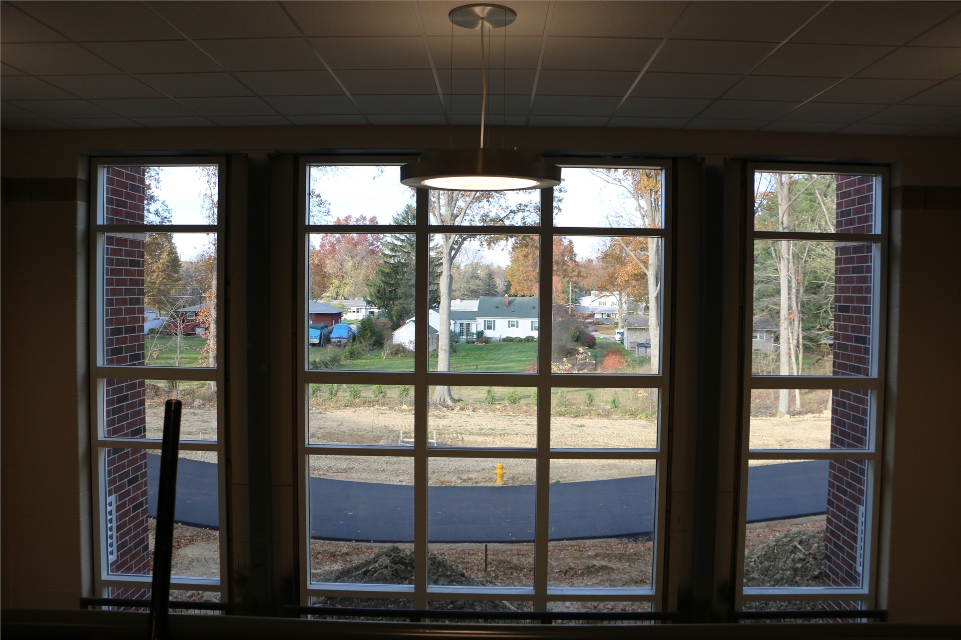 View of the North property of the campus (as seen from the 2nd floor of the Academic Wing)