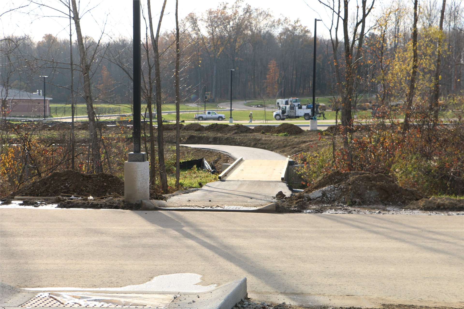 Walking Path/Bridge connecting Panther Way to the Student Parking Lot