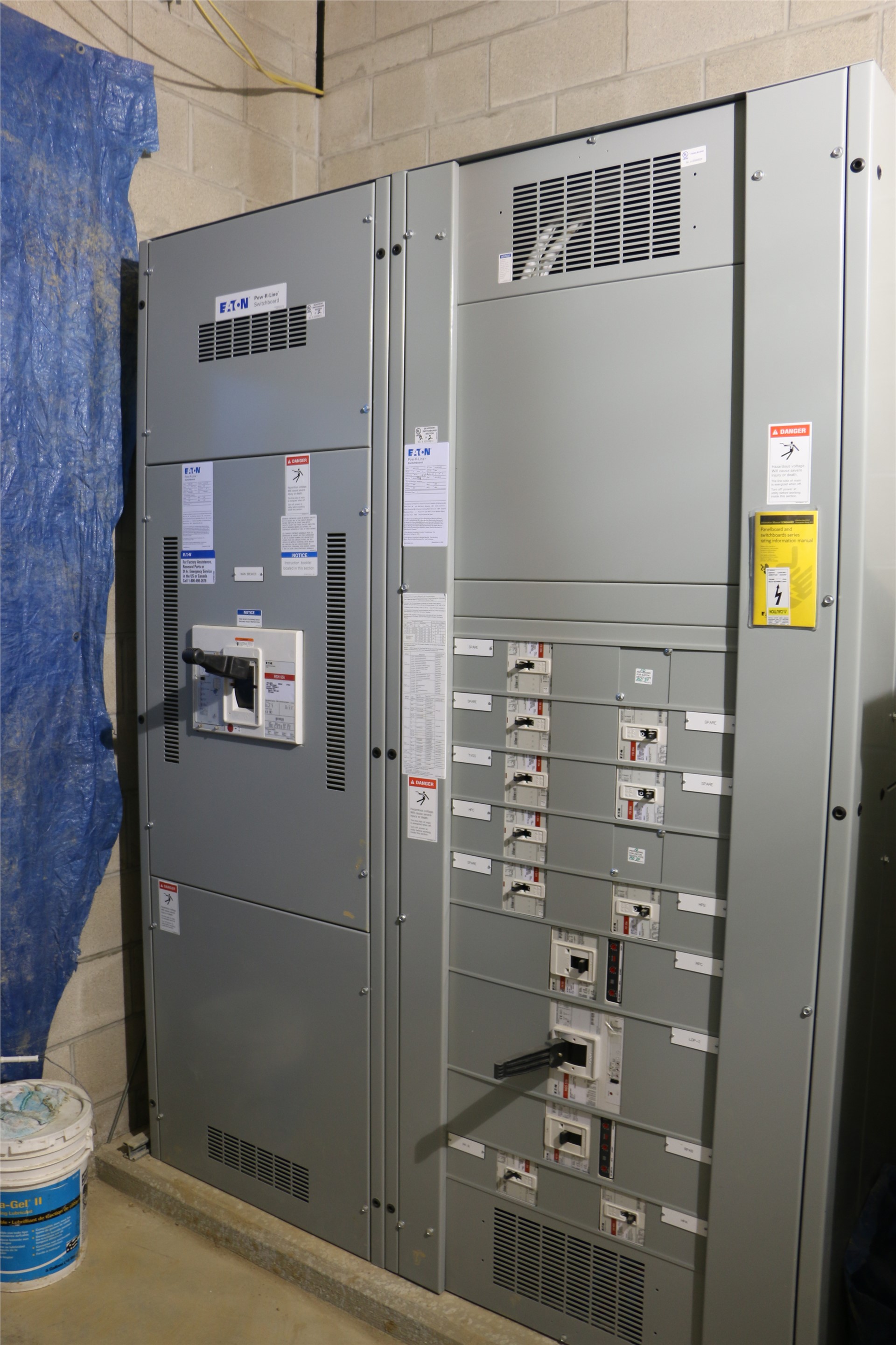 One of the main electrical panels
