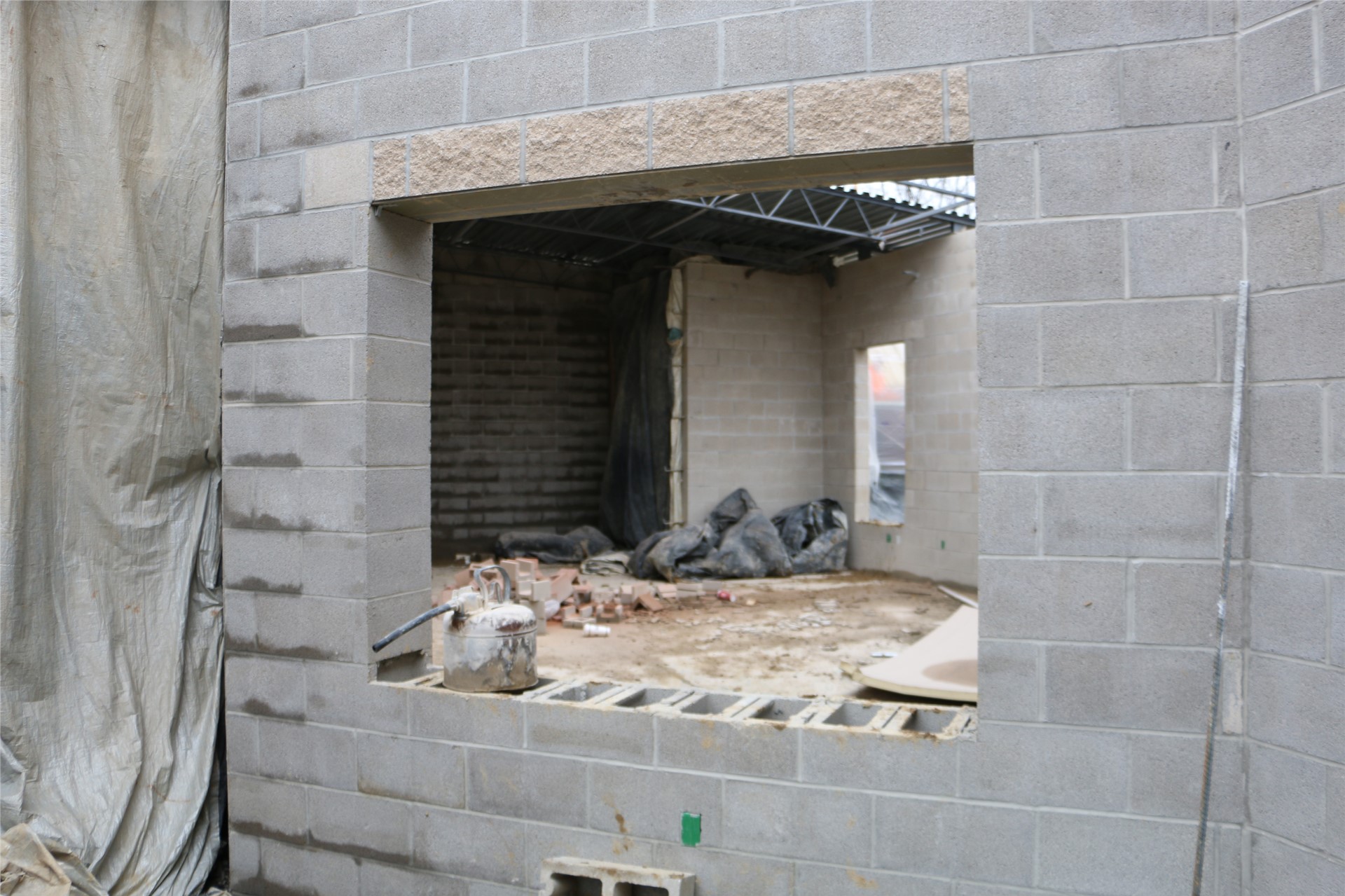 Concession area in the athletic wing