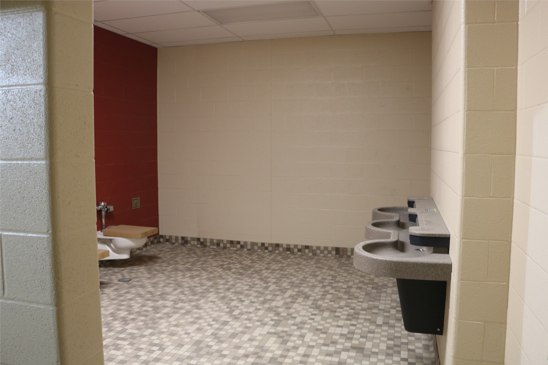 Boys' Restroom on the 2nd floor of the Academic Wing